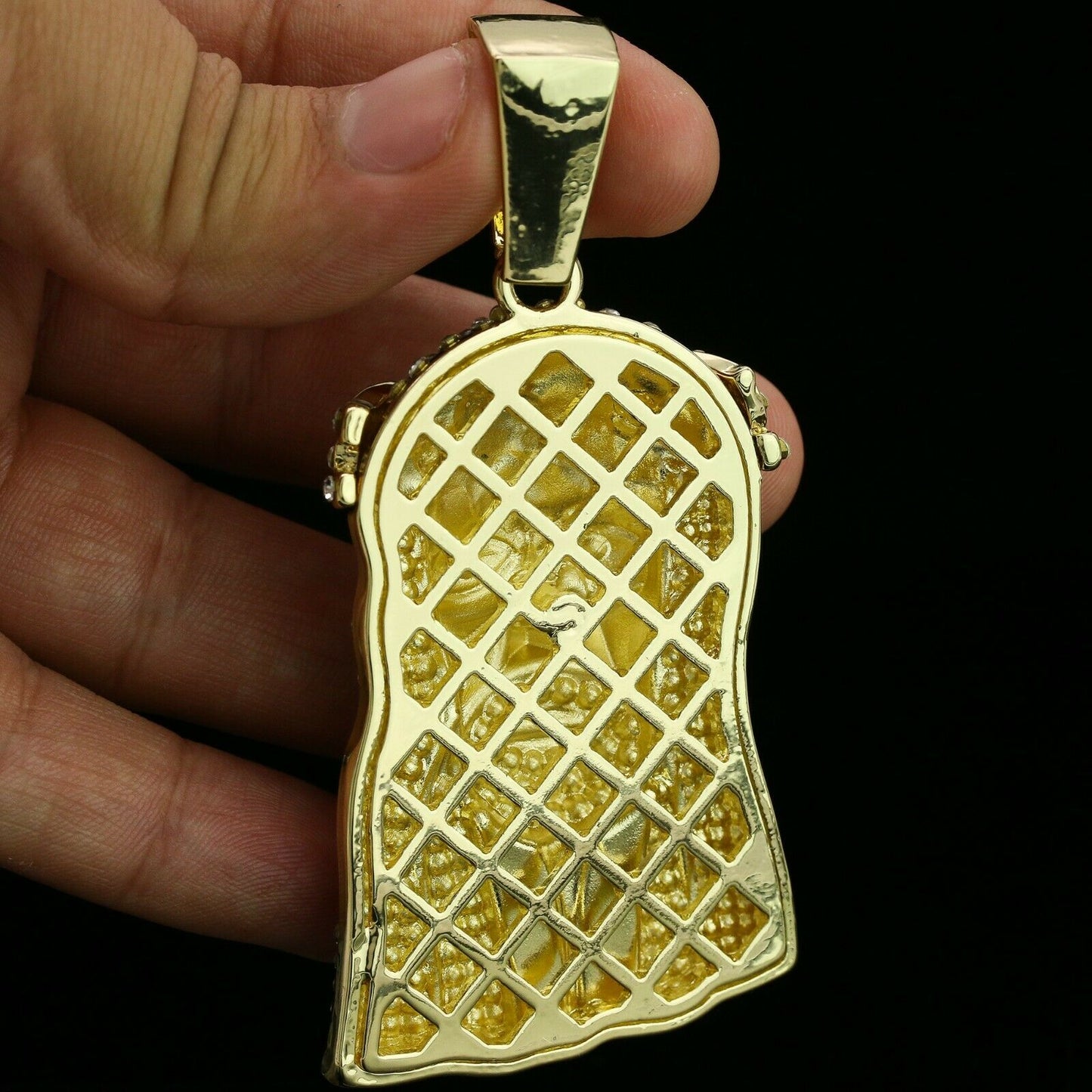 Flat Cuban Crown Jesus piece