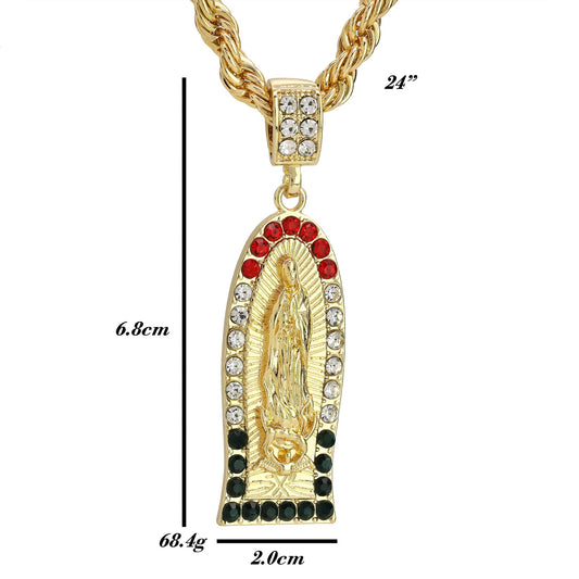 Guadalupe rope necklace