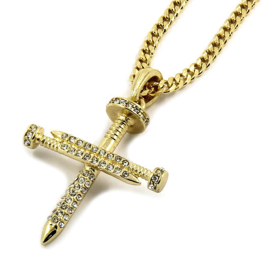 Gold Nail Cross